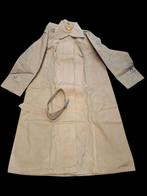 oude lange olijfroene jas legermodel, jaren 60, Ophalen of Verzenden, Landmacht, Overige gebieden, Kleding of Schoenen