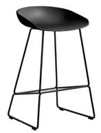 HAY About a Stool AAS 38 barkruk H75 zwart Black, Huis en Inrichting, Barkrukken, 4 krukken, Ophalen, Nieuw, 60 tot 90 cm