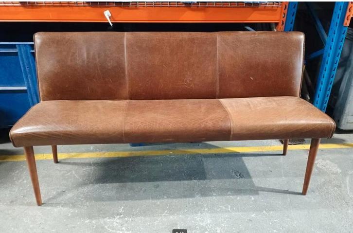 Eetkamer bank leder 160 breed, Antiek en Kunst, Antiek | Meubels | Stoelen en Banken, Ophalen