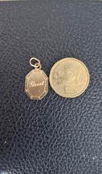Gouden naamplaatje 585, Overige voorstellingen, Verzenden, Zo goed als nieuw, Goud
