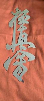 kyokushin karate kanji teken (40 cm RVS) heel bijzonder !!!!, Verzenden, Nieuw, Karate