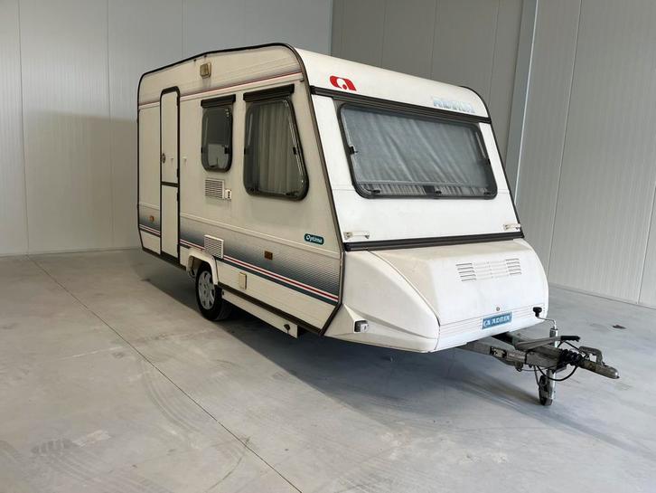 Adria Optima 4270 TD. Stapelbed, Caravans en Kamperen, Caravans, Bedrijf, tot en met 4, 750 - 1000 kg, Treinzit, Adria, Dwarsbed