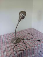 Bureau lamp, zilverkleurig, industriël, Gebruikt, 50 tot 75 cm, Ophalen of Verzenden, Industriële