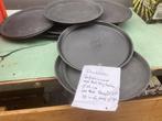 Dienbladen, Ophalen, Zo goed als nieuw, Rond, Metaal