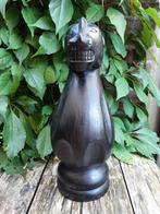 Groot houten schaakstuk paard schaken schaak stuk, Ophalen of Verzenden