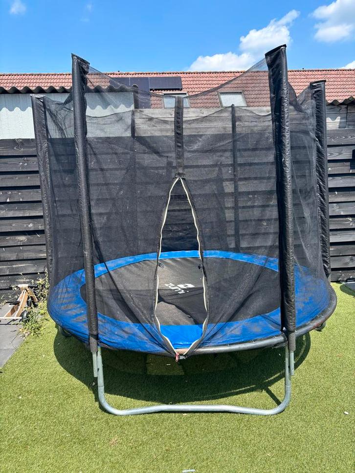 Trampoline met veiligheidsnet, Kinderen en Baby's, Speelgoed | Buiten | Trampolines, Gebruikt, Ophalen
