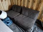 Bank tweedelig, donkergrijs., Ophalen, Gebruikt, Minder dan 150 cm