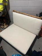 Mooi laag terrasbankje, Gebruikt, Bruin, Tweepersoons, Ophalen of Verzenden