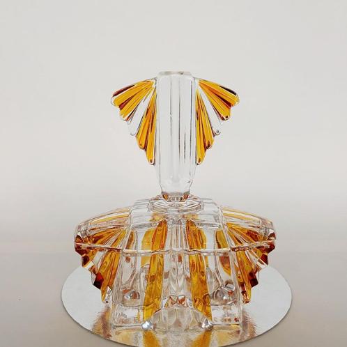 Dekseldoos Ernst Buder 1960 Kristal Vintage, Antiek en Kunst, Antiek | Glas en Kristal, Ophalen of Verzenden