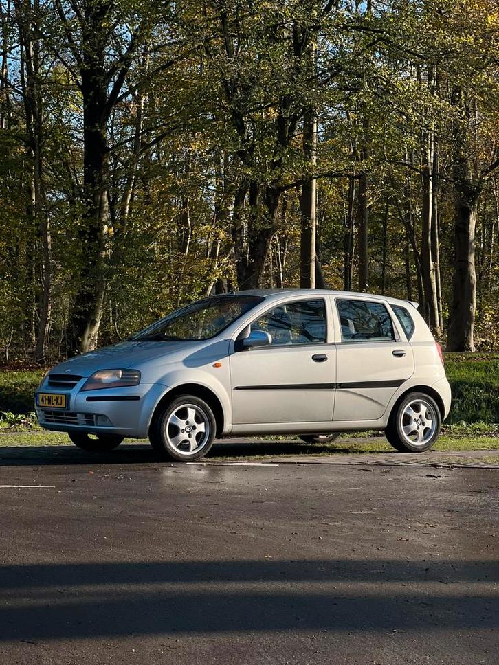 Daewoo/chevrolet Kalos 1.4 2003 Grijs, Auto's, Daewoo, Particulier, Kalos, ABS, Airbags, Airconditioning, Centrale vergrendeling