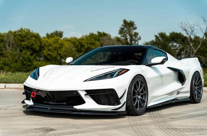 Voorlip sideskirt diffuser - Chevrolet Corvette C8 20+, Auto diversen, Tuning en Styling, Ophalen of Verzenden