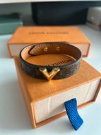 Louis Vuitton Armband V origineel, Ophalen, Zo goed als nieuw, Bruin, Leer