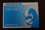 HONDA CB600 F / FII 1999 instructie boek CB 600, Ophalen of Verzenden, Honda