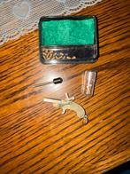 Antiek Oostenrijkse mini-pistoolsleutelhanger met penvuurdop, Antiek en Kunst, Curiosa en Brocante, Ophalen of Verzenden
