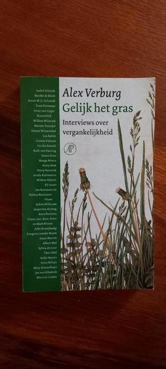 A. Verburg - Gelijk het gras, Boeken, Essays, Columns en Interviews, Ophalen of Verzenden
