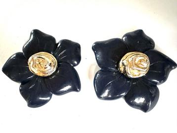 Vintage Bloemen Oorclips beschikbaar voor biedingen