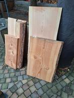 Restpartij douglas planken met Schorsrand, Doe-het-zelf en Verbouw, Hout en Planken, Ophalen, Gebruikt, 25 tot 50 mm, Plank