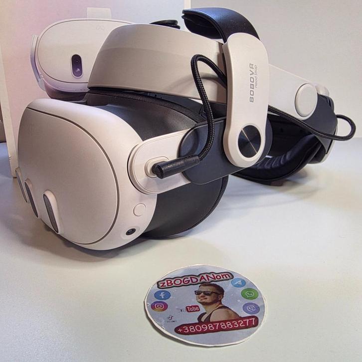 Meta Quest 3 BOOBVR M3 Pro with battery USB CABLE 5M, Spelcomputers en Games, Virtual Reality, Zo goed als nieuw, Overige platformen