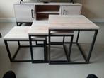 Teakhuis Utrecht Salontafel Set + TV Meubel, Minder dan 45 cm, Ophalen of Verzenden, Zo goed als nieuw, 75 cm of meer