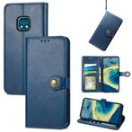 Luxe Wallet Case + Screenprotector voor Nokia XR20 _ Blauw, Verzenden, Nieuw, Hoesje of Tasje