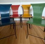 4x Vintage KFF Karl-Friedrich Förster eetkamerstoelen, Huis en Inrichting, Stoelen, Ophalen, Gebruikt, Overige kleuren, Vier