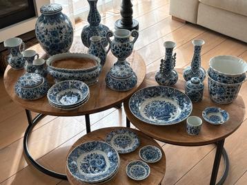 Collectie delfs blauw beschikbaar voor biedingen