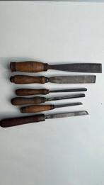 Oude Vermoorbeitels Houtdraabank Beitels Gutsen, Antiek en Kunst, Antiek | Gereedschap en Instrumenten, Ophalen