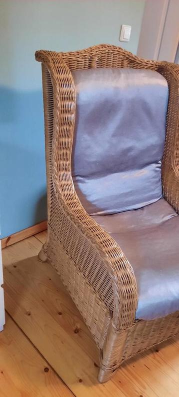 2 mooie rieten fauteuils beschikbaar voor biedingen