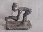 Bronzen beeldje "Landbouwer" "Benin", Ophalen of Verzenden
