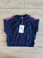 We Fashion blouse / top / shirt blauw roze maat 110/116, Meisje, Overhemd of Blouse, Nieuw, Ophalen of Verzenden