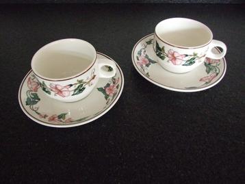 Villeroy & Boch Palermo 2 thee kop en schotels beschikbaar voor biedingen