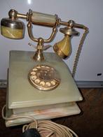Antieke Telefoon met Groene Steen, Antiek en Kunst, Ophalen of Verzenden
