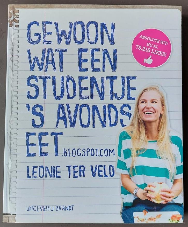 Gewoon wat een studentje 's avonds eet - Leonie ter Veld, Boeken, Kookboeken, Gelezen, Ophalen of Verzenden