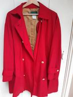 Rode Alexon regenjas met gouden knopen, mt 36 38 40 a lijn, Kleding | Dames, Ophalen of Verzenden, Zo goed als nieuw, Maat 36 (S)