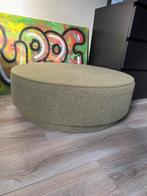 Stoffen Poef - Groen, Huis en Inrichting, Ophalen, Rond, Minder dan 50 cm, Zo goed als nieuw