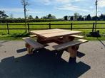 Nieuw! Robuuste picknicktafel met 4 banken – topkwaliteit, Tuin en Terras, Picknicktafels, Ophalen, Zo goed als nieuw, Rechthoekig