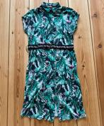 Jurk Desoto - Groen Zwart Botanische print - Maat 36 / Small, Ophalen of Verzenden, Zo goed als nieuw, Maat 36 (S), Boven de knie