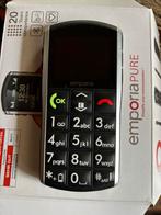 Senioren telefoon Emporia Pure zwart, Ophalen of Verzenden, Zo goed als nieuw