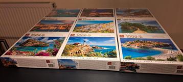 Puzzels 1000 stukjes: Landscape, City en Island Collection.
 beschikbaar voor biedingen