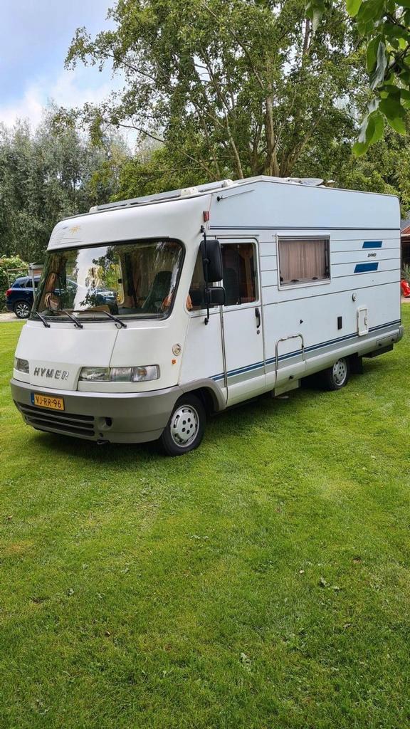Hymer b584 (RUILEN/INRUIL) sloep/tender+trailer, Caravans en Kamperen, Campers, Particulier, tot en met 4, Integraal, Hymer, Fiat