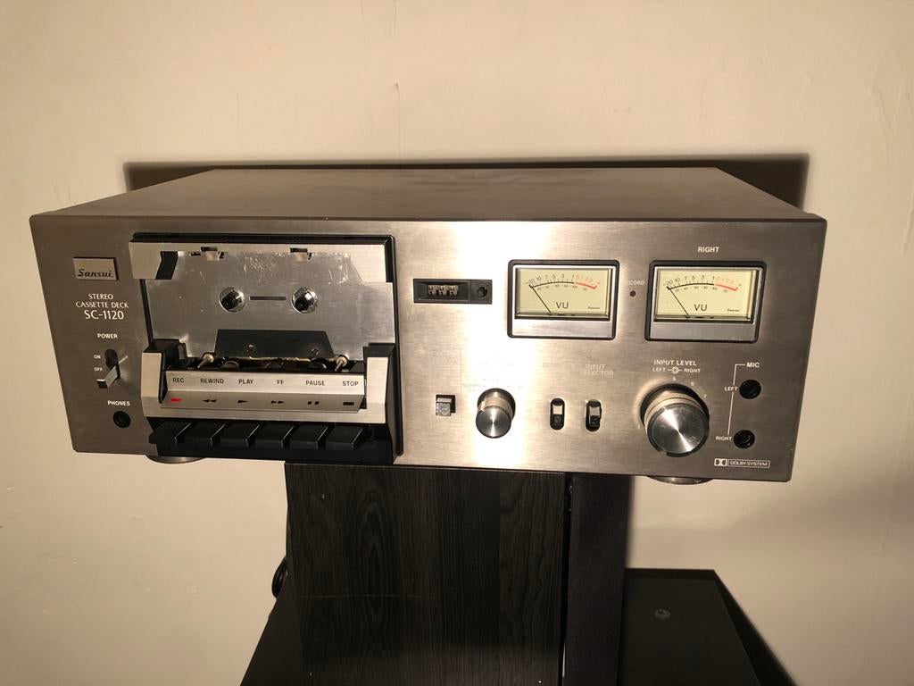 Sansui SC-1120 Cassettedeck - Vintage Stereo, Audio, Tv en Foto, Cassettedecks, Enkel, Overige merken, Tape counter, Ophalen of Verzenden