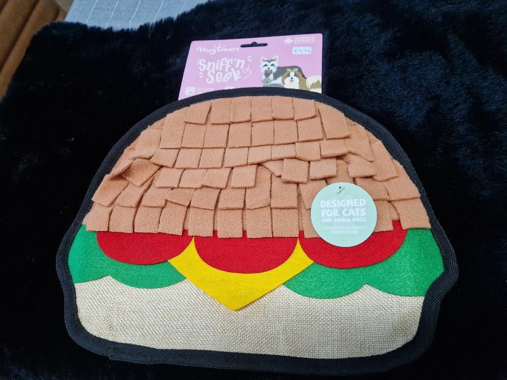Hamburger snuffelmat, Dieren en Toebehoren, Kattenspeelgoed, Nieuw, Intelligentiespeelgoed, Ophalen