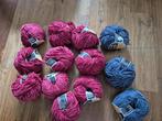 Breigaren 13 x rood en grijs, Hobby en Vrije tijd, Breien en Haken, Ophalen of Verzenden, Nieuw, Breien of Haken, Wol of Garen