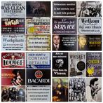 Johnny Cash man in black reclamebord van metaal wandbord, Nieuw, Foto of Kaart, Ophalen of Verzenden