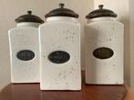 3 Stenen Voorraadpotten koffie Thee Suiker 20cm 9cm, Ophalen of Verzenden, Nieuw, Overige materialen, Pot, Bus of Blik