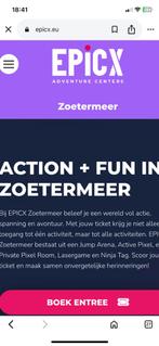 2x toegang Epics Zoetermeer, Tickets en Kaartjes, Twee personen