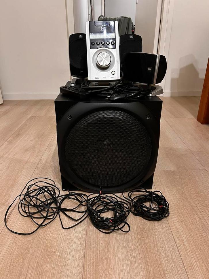 Logitech Z-5500 3.1 home cinema set, Audio, Tv en Foto, Home Cinema-sets, Zo goed als nieuw, Overige spelers, 70 watt of meer