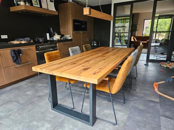 Eetkamertafel Narbonne Eiken 260x100 cm, Huis en Inrichting, Tafels | Eettafels, Zo goed als nieuw, 50 tot 100 cm, 200 cm of meer