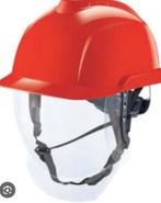 Veiligheids helm met gelaatscherm / mes patronentrekker, Ophalen of Verzenden, Zo goed als nieuw