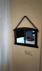 Vintage, Gietijzeren oud stal raampje met spiegel., Ophalen of Verzenden, Rechthoekig, Minder dan 50 cm